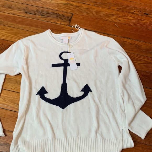 C&C‎ anchor sweater . NWT. Retail 88 - Picture 1 of 3